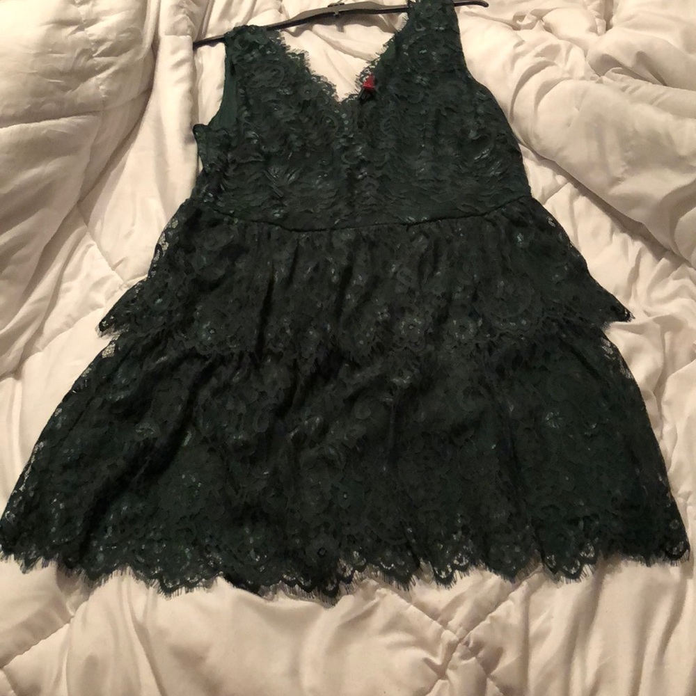 Gianni Bini Olive lace dress. Size 12.